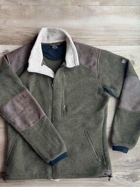 Men's Kuhl Alpenwurx Full Zip Jacket with Contrast Suede Panels